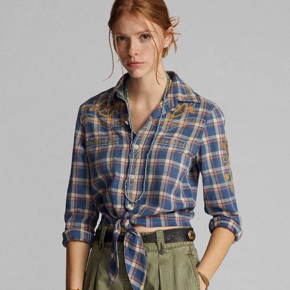 Polo Ralph Lauren Tops - RRL Western Twill Shirt